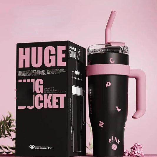 Stainless Steel Insulated Tumbler Mug  with Handle  – 1200 ML (Pack of 1)