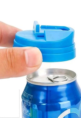 Beverage Can Cover Reusable Plastic Soda Cola Sealing Lids Standard Size Leakproof Can Protectors Drinkware Accessories