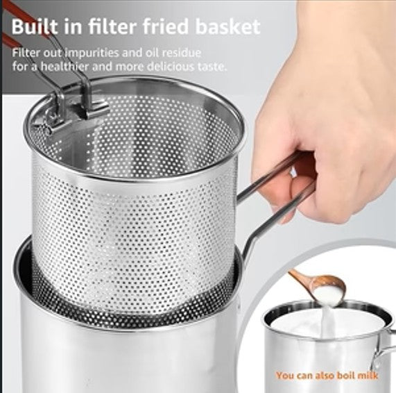 Stainless Steel Deep Fry Frying Pot